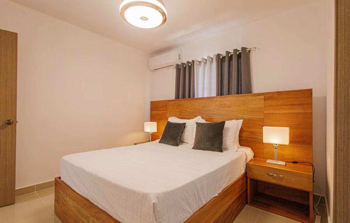 Freshly prepared bedroom ready for the next guest